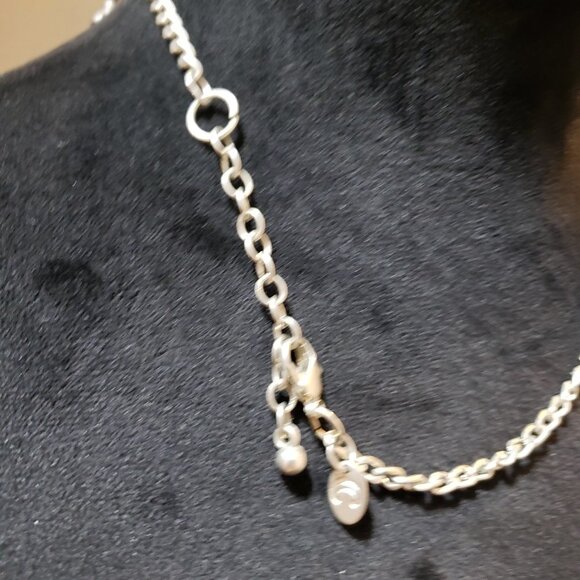 Womens Black White Glass Beaded Woven Fringe Collar Necklace with Lobster Clasp - Picture 7 of 8